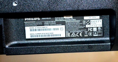 Philips 22" Monitor, Modell ID 223V5LSB/00, kaum gebraucht, TOP Zustand - Bild 3 von 6