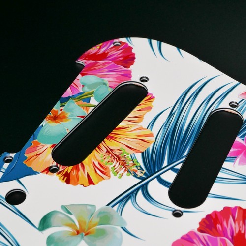 Golpeador PRS Silver Sky • Silver Sky SE • Flores tropicales #2 • Personalizado - Imagen 7 de 13