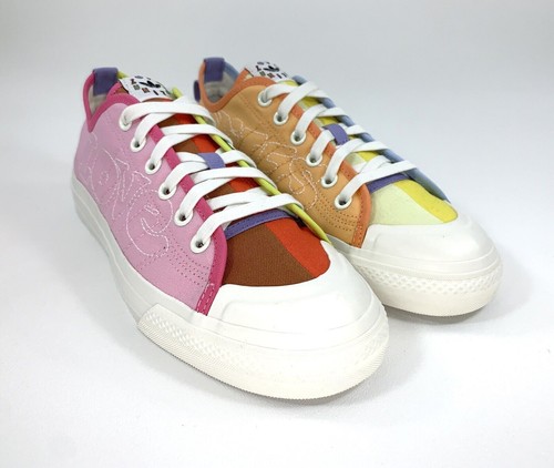 Womenâs Adidas Nizza Pride Blue Yellow Pink Green White GW2419 Shoes â New Release Yeezy Boost 350