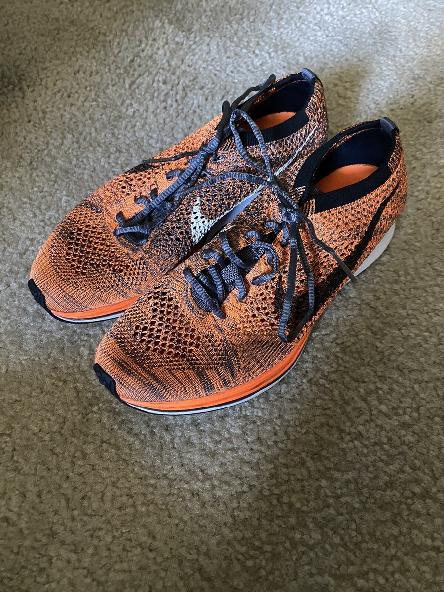 Size 7 - Nike Flyknit Racer Total Orange for sale online | eBay