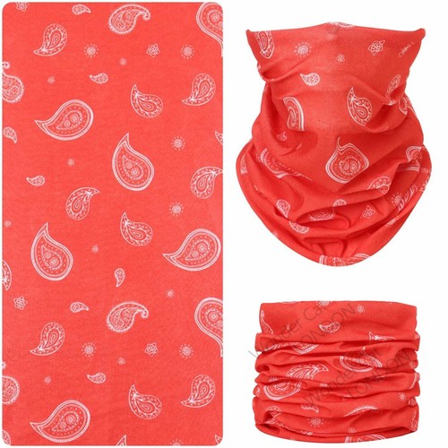 Tube Seamless Neck Warmer Tube Scarf Biker Ski Snood Balaclava Bandana FaceCover - Picture 39 of 193
