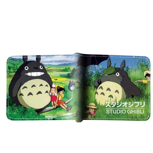 Totoro PU FOLD Wallet Short Purse With Coin Pocket Card Holder handbag - Picture 14 of 39
