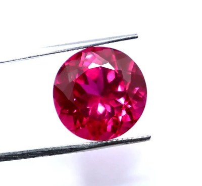 Natural 17 Ct Pink Sapphire Ceylon Round Cut Certified Faceted Loose Gemstone