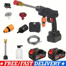 Cordless Electric High Pressure Water Spray Gun Car Washer Portable Cleaner Tool