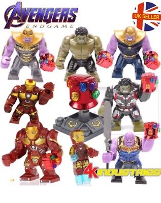Avengers: Endgame Lego Custom Iron Man Stark Red Inifinity Gauntlet Block