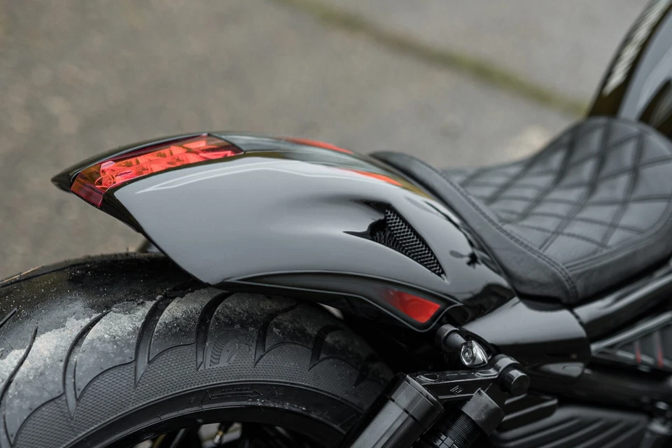 HARLEY-DAVIDSON V-ROD CUSTOM REAR FENDER 07-17 "SHORT OVAL" Foto 4 de 4