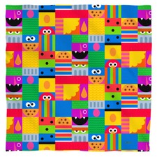 Bandana - Sesame Street Count Dracula Oscar Grouch Elmo Cookie  22x22  mask 