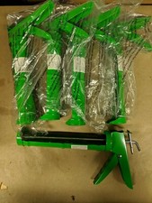 5 Standard Caulking Guns 9'' Manual Holds 10 oz. Tubes