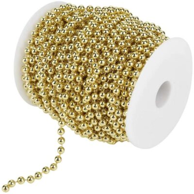 Goldperlen Kunstperlen Perlen für Girlande Schnur DIY Hochzeit Party Deko Tortenperle
