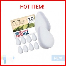  10 Pack Eco Friendly Facial Sponges for Cleansing and Exfoliating - Facial Exf