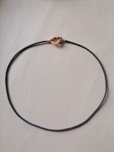 Collana Comete uomo diamante nero acciaio USATA - Foto 3 di 7