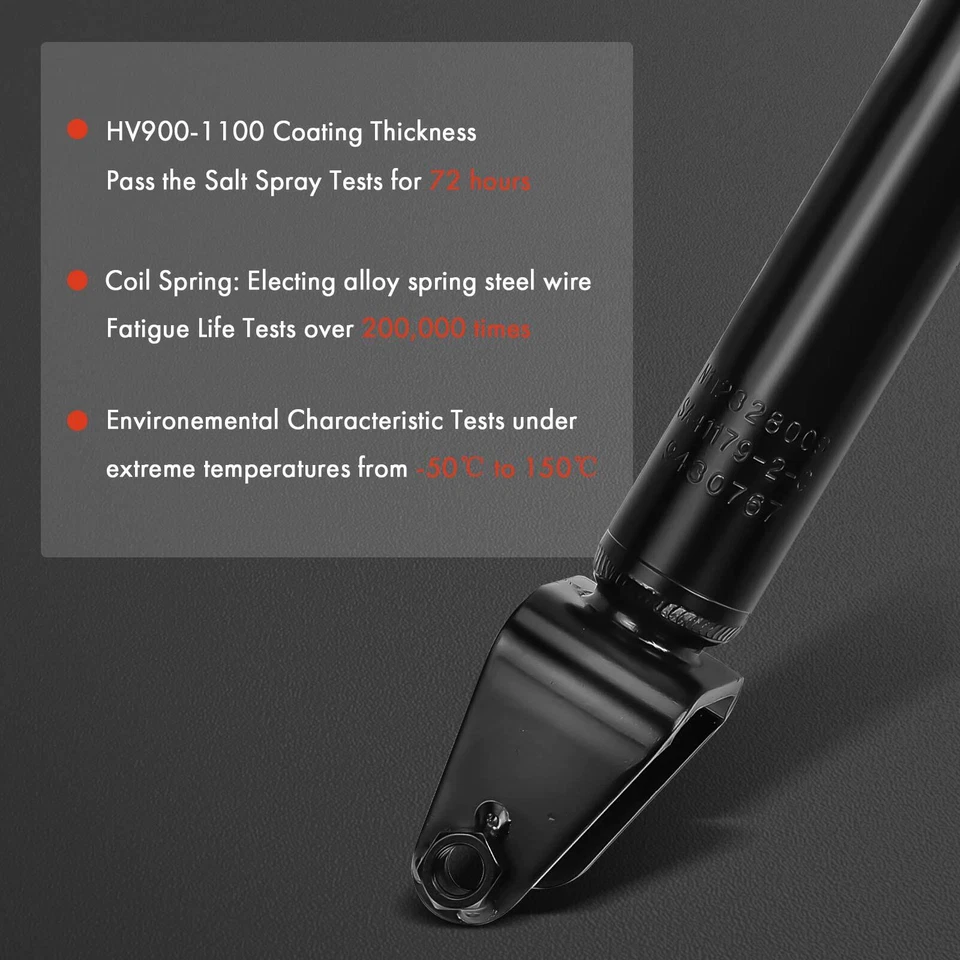 2x Amortiguador de puntal trasero del lado del conductor y del pasajero para Honda Prelude 1992-2001 Foto 4 de 4