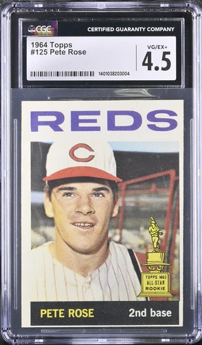 1964 Topps #125 Pete Rose All-Star Rookie CGC 4.5 VG-EX+