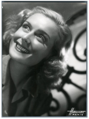 Actrice à identifier Vintage silver print. Tirage argentique d'époque