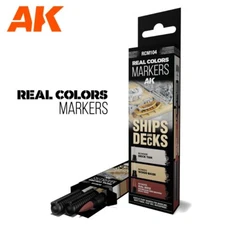 AK Interactive: Ships & Decks - Acrylic Paint Marker Set - RCM104