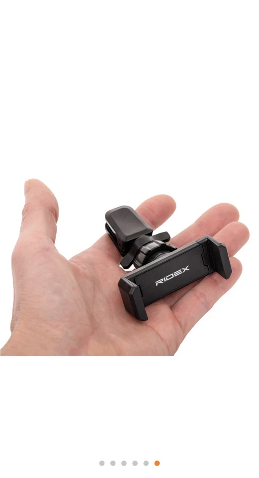 Junsun 360° Rotating Stand Car Mobile Phone Holder Air Vent - Grey - Image 3 of 4