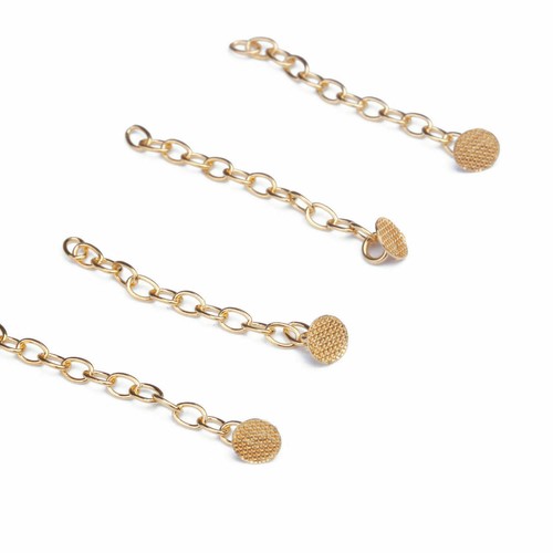 2XDental Traction Chain Lingual button Round Gold plated Orthodontic EASYINSMILE - Picture 6 of 7