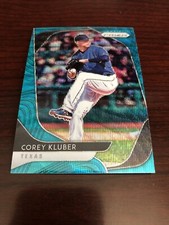 2020 Panini Prizm #167 COREY KLUBER TEAL WAVE PRIZM TEXAS RANGERS *Mint*