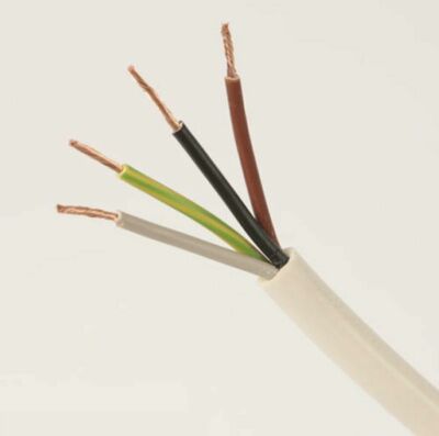Weiß 0,75 mm 4-adrig 3094Y (H05V2V2-F) rund hitzebeständiges flexibles Kabel Flex