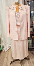 Vtg Nolan Miller The Dynasty Collection Beaded 3 Piece Suit sz 12 FREE SHIPPING