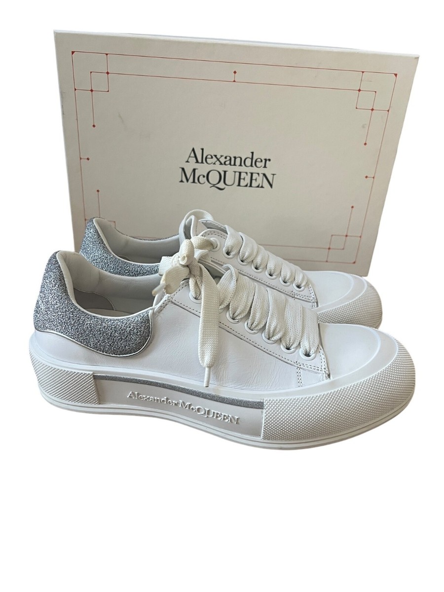 alexander mcqueen ミュール Alexander McQueen Mousse Plimsoll Sneakers Size 40 White