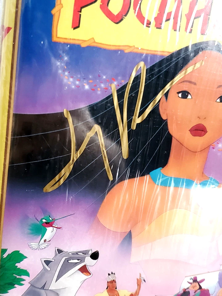 Disney's Pocahontas VHS Signed Judy Kuhn Sealed IGS Graded 8.5 1st Print JSA COA - Imagem 2 de 4