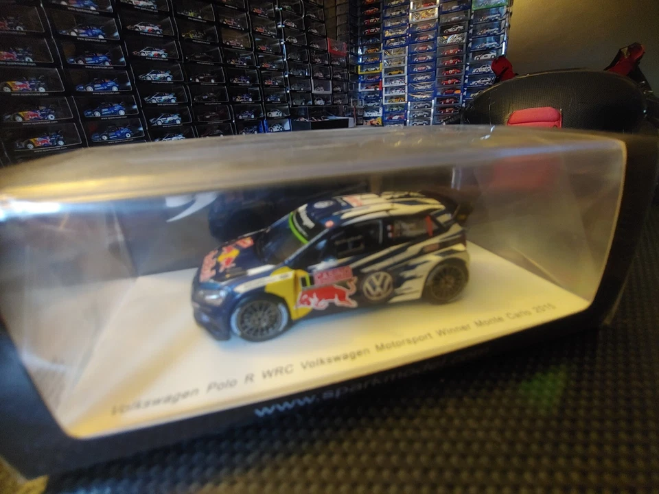 1x Spark S4501 VOLKSWAGEN POLO S.OGIER  - WINNER Rally MONTECARLO 2015-1:43 RARE - Immagine 2 di 4
