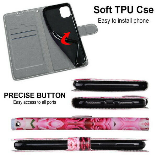 Butterfly Cat Flip Wallet Phone Case For Motorola G10 G20 G30 G9 Play E7 Plus - 第 100/118 張圖片