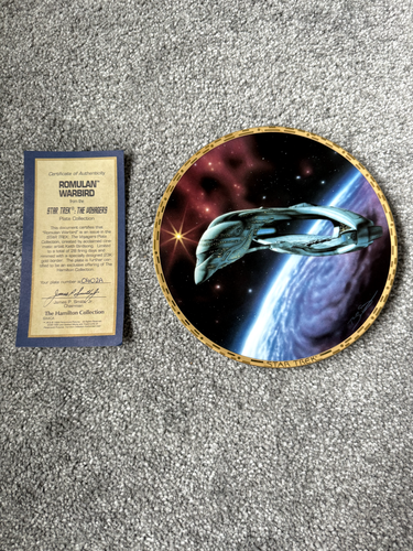 Star Trek Romulan Warbird Hamilton Collectors Plate
