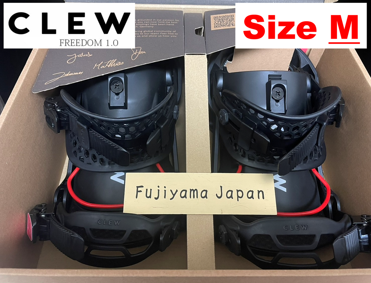 Clew FREEDOM 1.0 Binding Snowboard Black Size M Winter