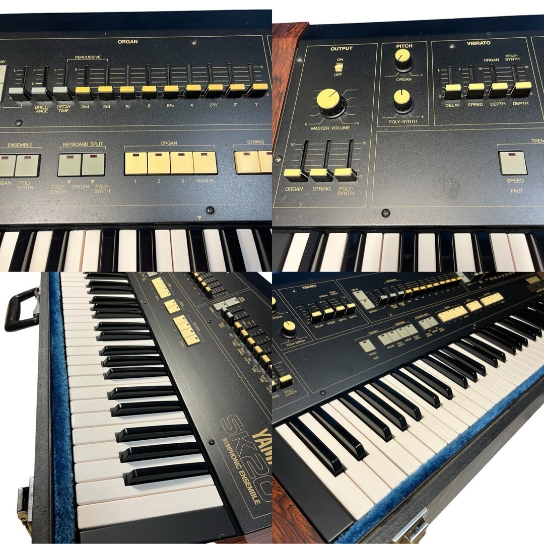 YAMAHAヤマハ シンセサイザー SK20 61鍵盤 ビンテージ 廃盤 Yamaha SK-20 Symphonic Ensemble 61 Key Synthesizer 1980 - W
