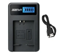 Battery Charger For Canon IXUS 132, IXUS 135, IXUS 140, IXUS 145 Digital Camera