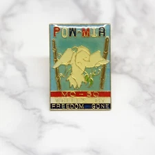 POW MIA MO - 50 Where's My Freedom Gone Lapel Pin Pinback Dove