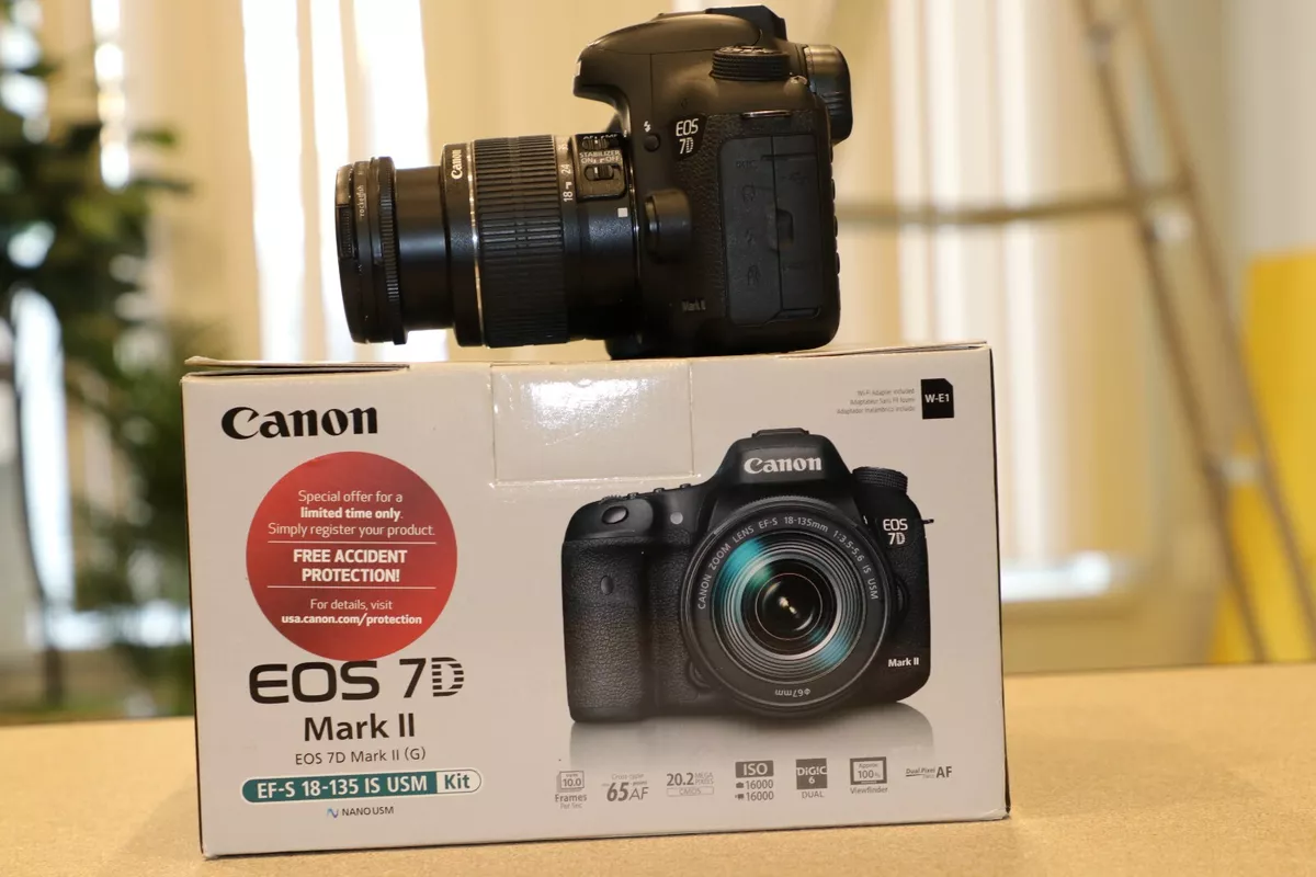 Canon EOS 7D Mark II 20.2MP Digital SLR Camera With 18-55mm IS II