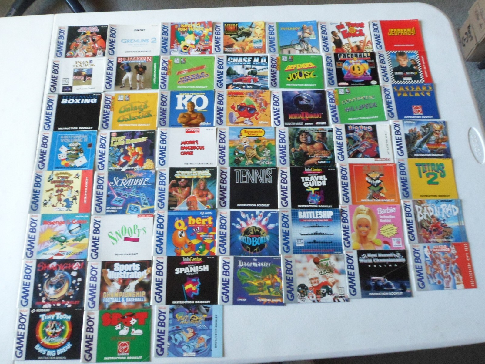 Choose: Nintendo Game Boy Instruction Manuals, 100% Original, Pick from List