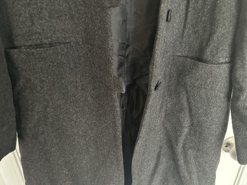 J.G. Hook 100% WOOL Coat Size 8 Gray With Detachable Hood And Extra Button - Picture 3 of 5