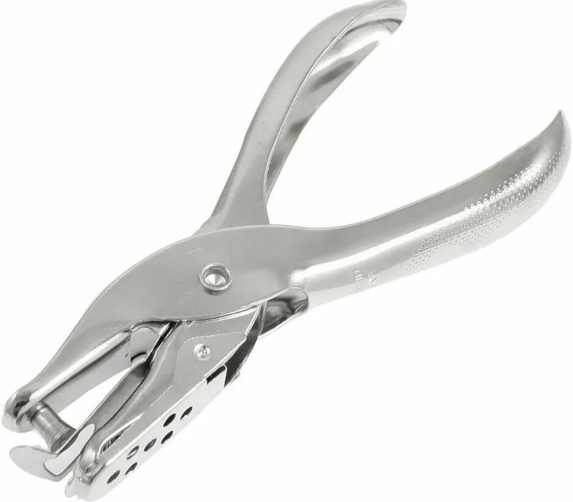 Rapesco PF25A001 Single Hole Punch, Chrome, 10 Sheet Capacity, Silver