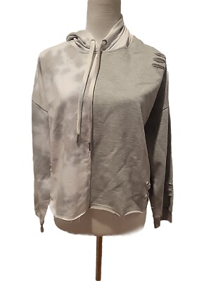 Jolie & Joy 2X  Gray Hoodie Sweatshirt, Cropped Ripped Designer Hip Look! NEW