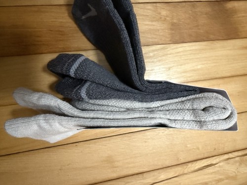Nike Everyday Essentials Wool Blend Crew Socks DW6392 902 2 Pairs Grey Gray 4-6 - Picture 4 of 4