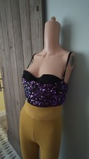 DOLCE AND GABBANA sequin Top SZ IT42 RUNWAY