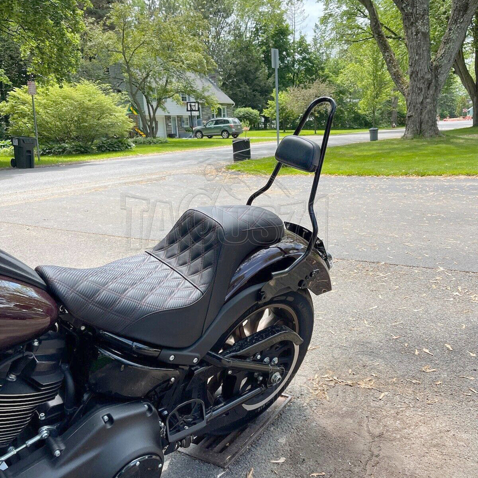 22" Tall Backrest Sissy Bar Pad For 2018UP Harley Low Rider FXLRS