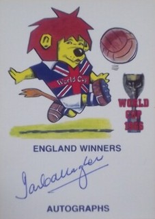 Ian Callaghan England Signed 1966 World Cup Willie Photo Proof COA Liverpool