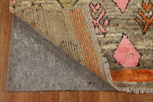 Luxury Hand-Knotted Moroccan Rug Modern Decor 6x6 ft Square - Picture 8 of 19