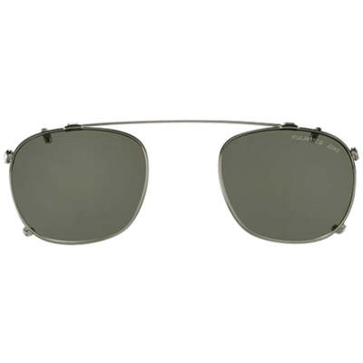 Clip On Epos Enea 46 21 140 Gunmetal GM Green Polar Lens Hand Made in Italy