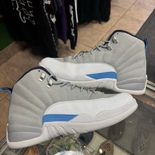 Size 13 - Nike Air Jordan 12 Retro Grey University Blue (130690-007) 2016 Mens