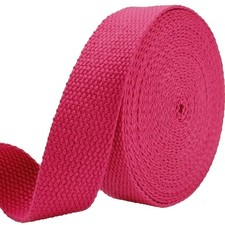 1 inch Cotton Webbing 5 Yards, Soft  Sturdy for Bag Handles  1.4mm Thick, N...