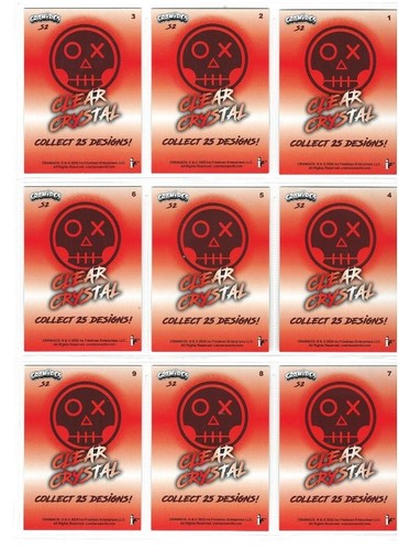 2025 CRANIACS SERIES 2 - 25 CARD CLEAR CRYSTAL SET GARBAGE PAIL KIDS WACKY PACKA - Picture 2 of 6