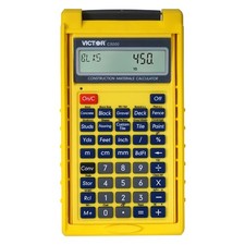 Victor C5000 Construction Materials Calculator with Protective Case Yellow 