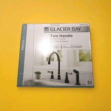 Glacier Bay Melina Double-Handle Standard Kitchen Faucet with Side Sprayer