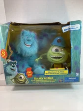 Disney Pixar Monsters Inc Sulley & Mike Thinking Toys Interactive Plush Rare